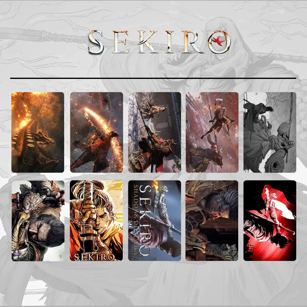 10 шт. SEKIRO Shadows Die Twice Card Наклейки символ волка DIY матовая этикетка телефон