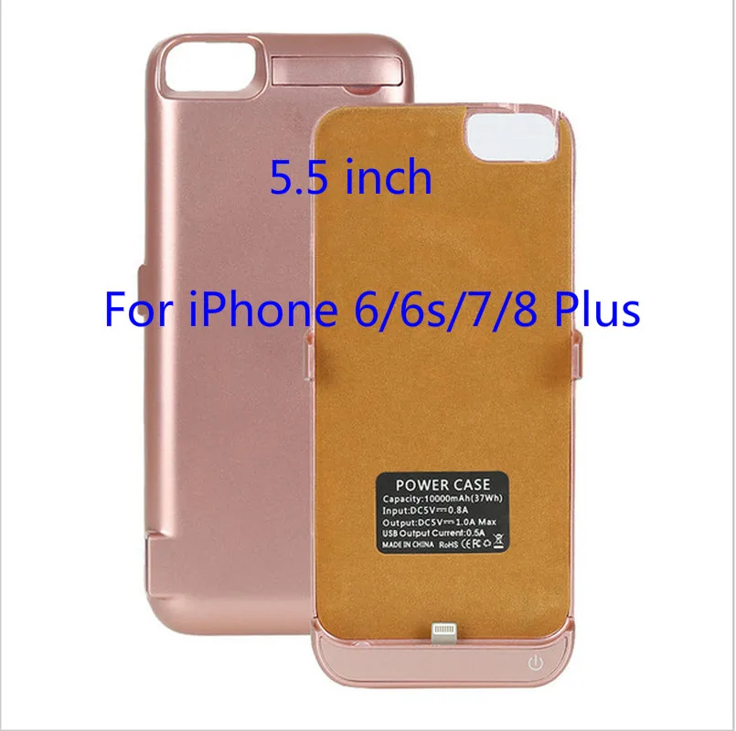 For 6 6s 7 8 Plus Внешний аккумулятор 10000 мА/ч, чехол для iPhone 6, 6s, 7, 8, Ультратонкий чехол для зарядки аккумулятора, для iPhone 6, 6s, 7, 8 Plus - Цвет: For 6 6s 7 8 Plus