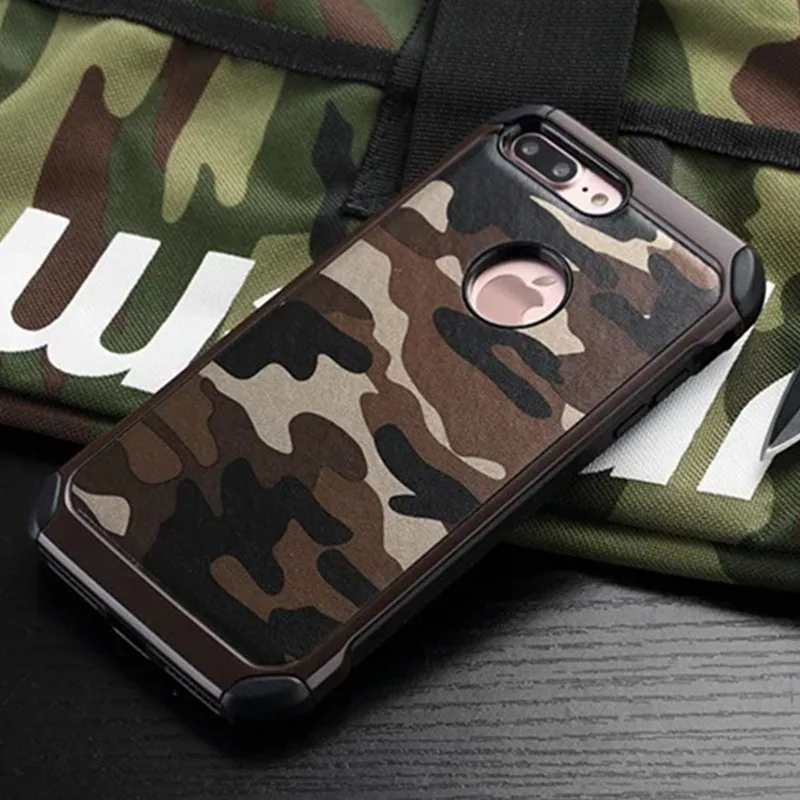 Защитный камуфляжный чехол с камуфляжным рисунком для iPhone X XR XS Max 7 8 Plus 6 6s 5 5S SE