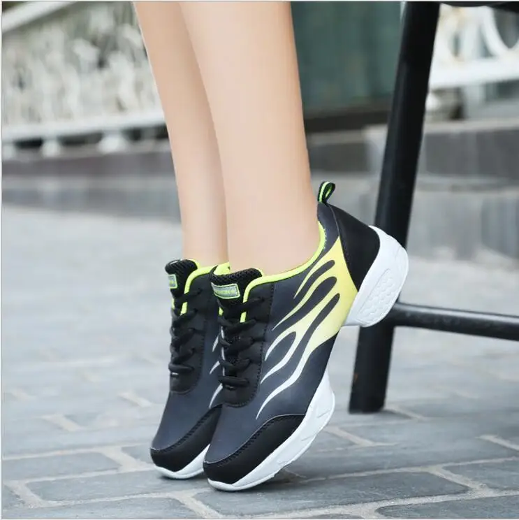 Обувь для гимнастики danza с мягкой подошвой дышащие Танцевальные Кроссовки женщин