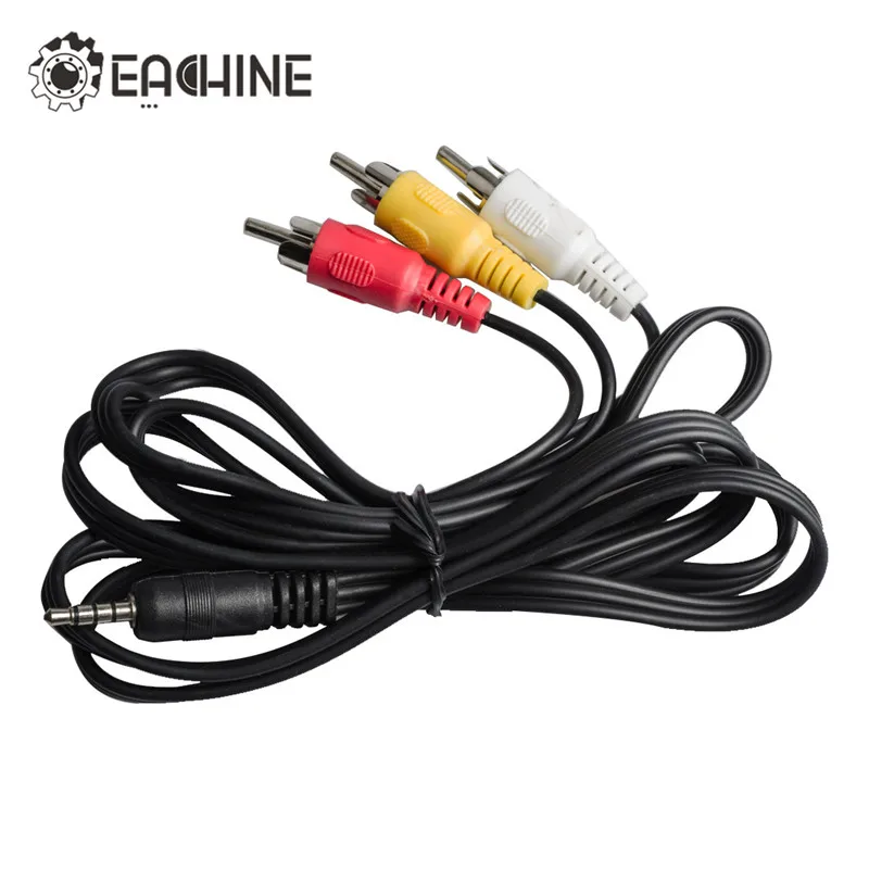 Eachine 3 5 мм разъем штекер 1 к головки RCA AV адаптер кабель Шнур для EV100 DVR HD порта очков