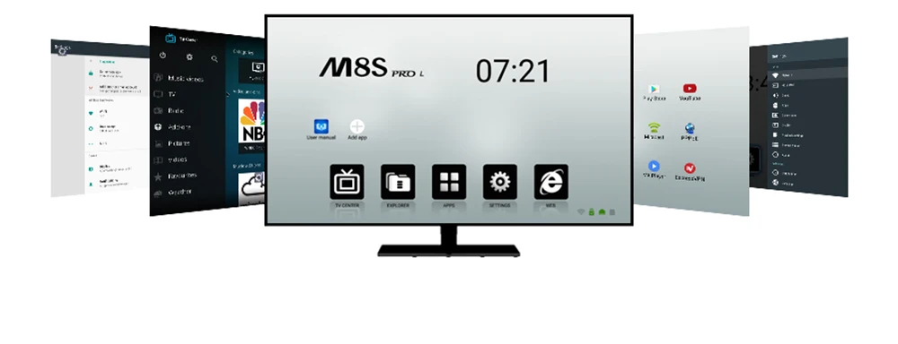 Mecool M8S PRO L 4K ТВ приставка Android 7,1 Смарт ТВ приставка 3 Гб 16 Гб Amlogic S912 cortex-a53 cpu Bluetooth 4,1+ HS с голосовым управлением