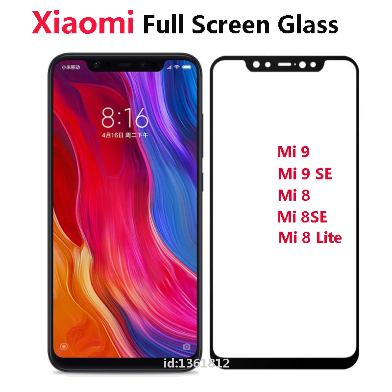 Для Xiaomi Mi 8 9 SE Lite стекло с полным покрытием покрытие дисплея закаленное для 8SE