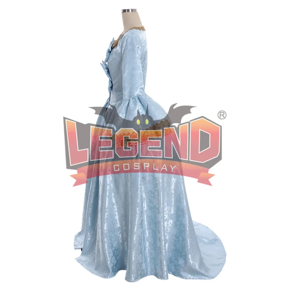 Платье Marie Antoinette Rococo голубое платье с рюшами на спине 18 го века robe a la francaise|Костюмы