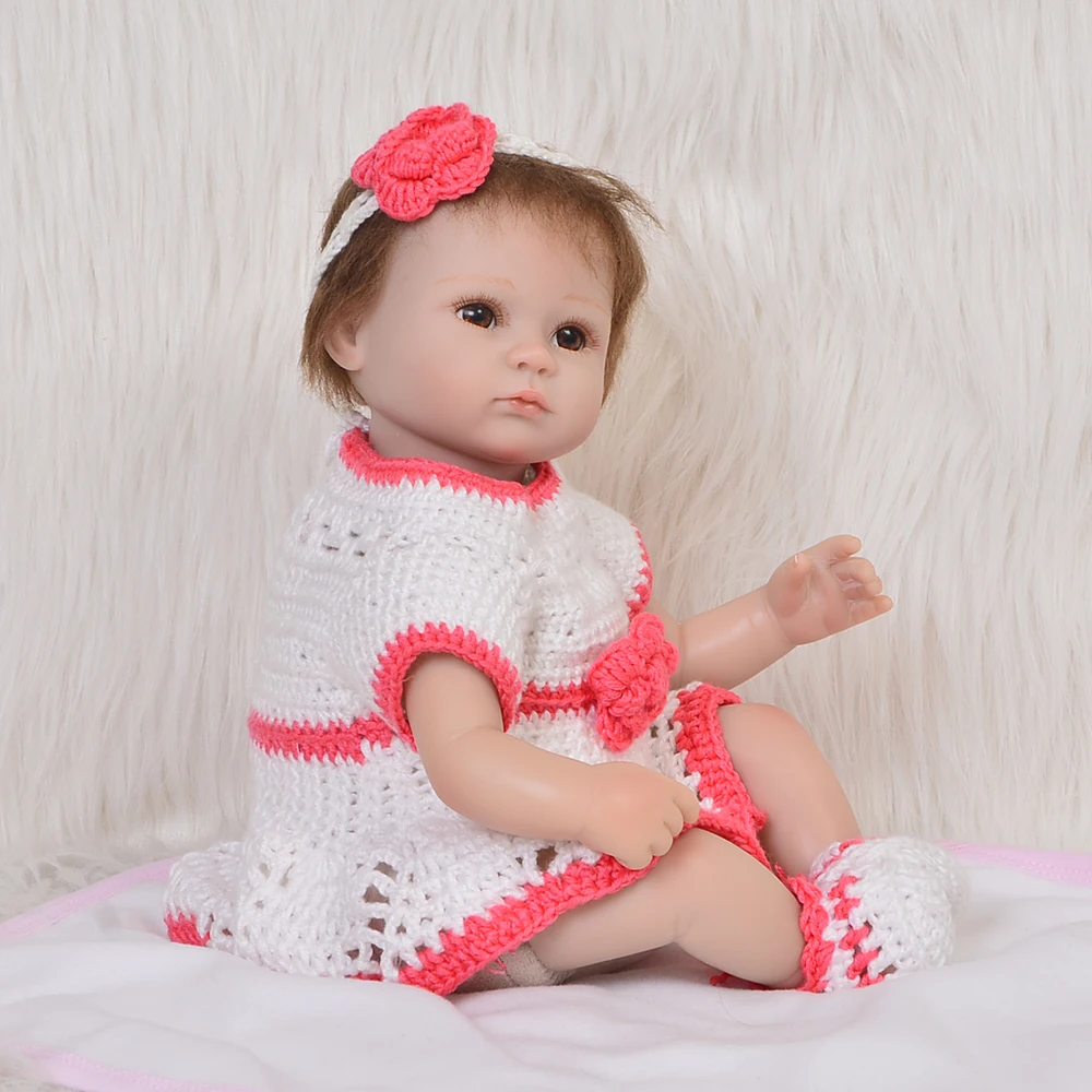 17 дюймов силиконовые куклы reborn Real Life baby Alive кукла горячая Распродажа Белая Кожа