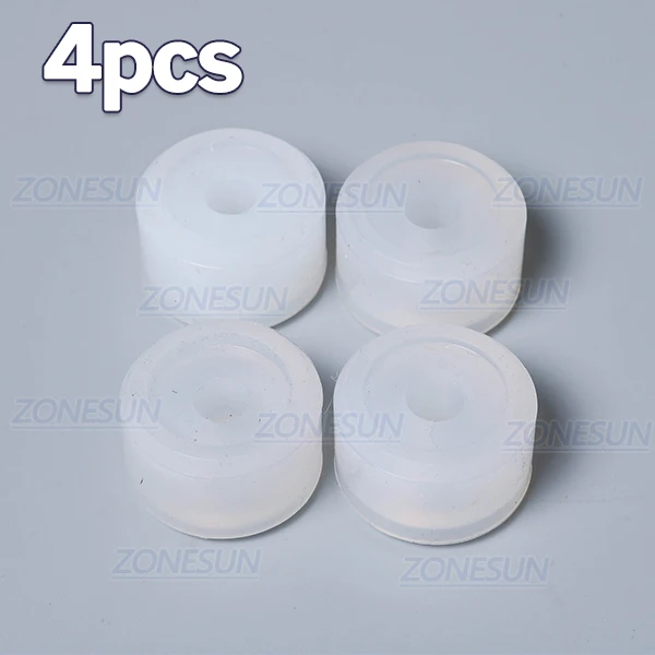 4PCS ZONESUN фрикционные колеса резиновый коврик укупорочная головка патрона для XLSGJ-6100 Медицинская бутылка укупорочная машина Косметика духи сок - Цвет: 4PCS