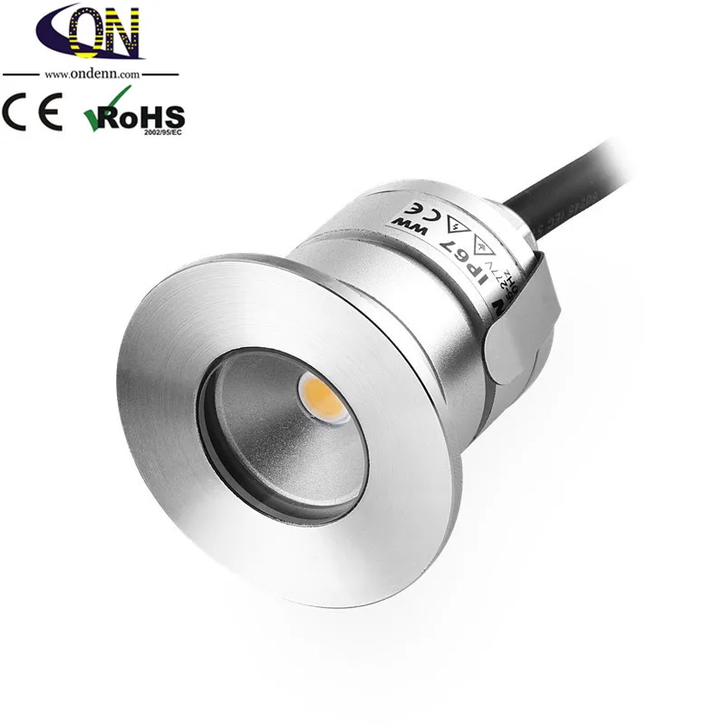 3 Вт Водонепроницаемый мини светодиодный подземный светильник из нержавеющей