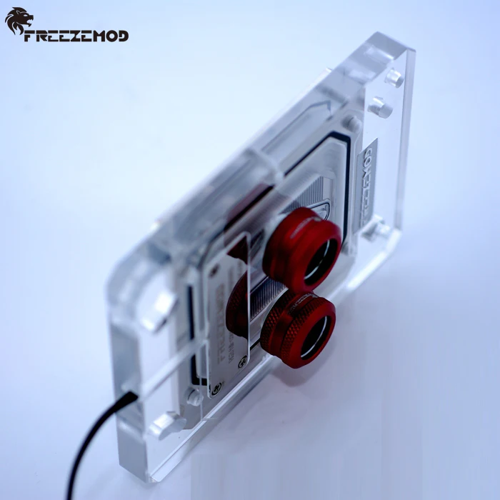 Freezemod Процессор медь блок с RGB/Радуга светодио дный освещения для системы