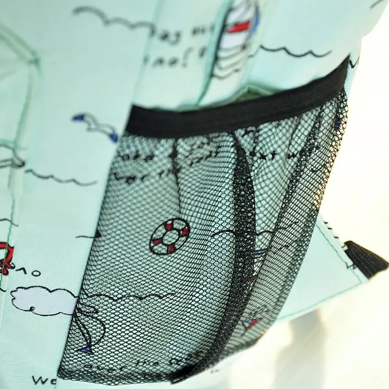 Школьный рюкзак в Корейском стиле с милыми граффити на молнии большой для