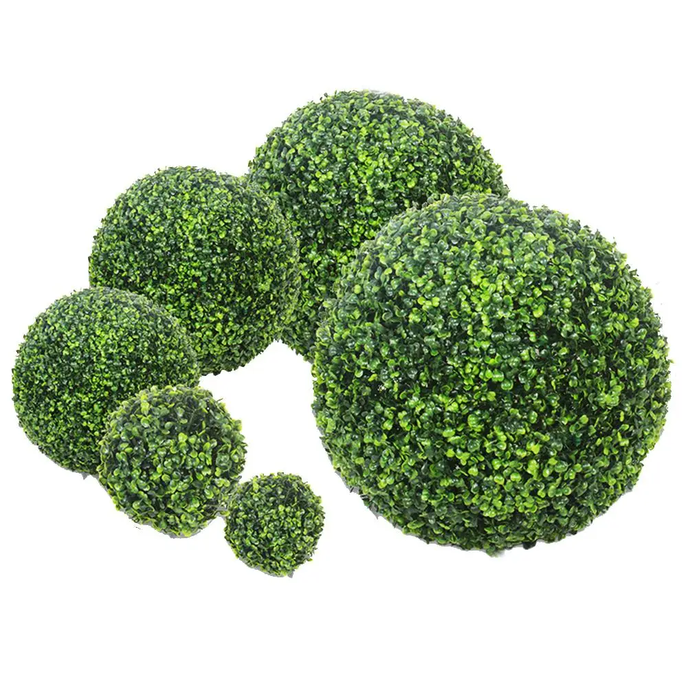 

LanLan Simulate Plastic Leave Ball Artificial Grass Ball Home Party Wedding Decoration
