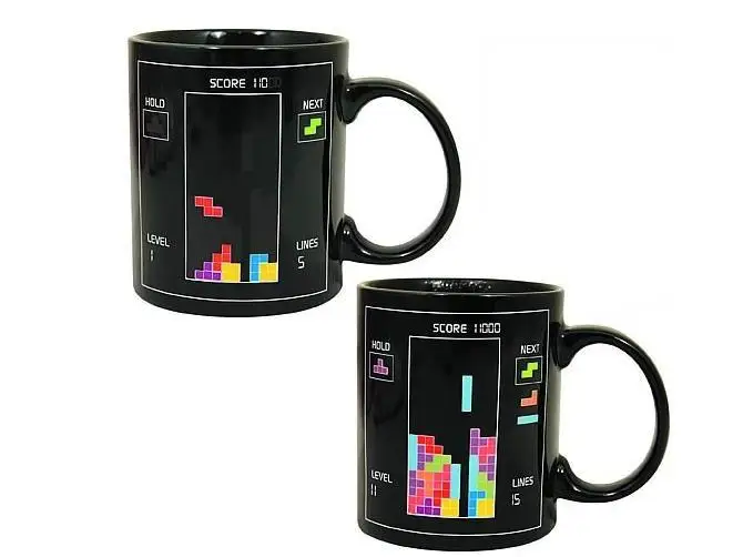 Небо и земля Mark Cup Tetris тепловое изменение цвета кружки