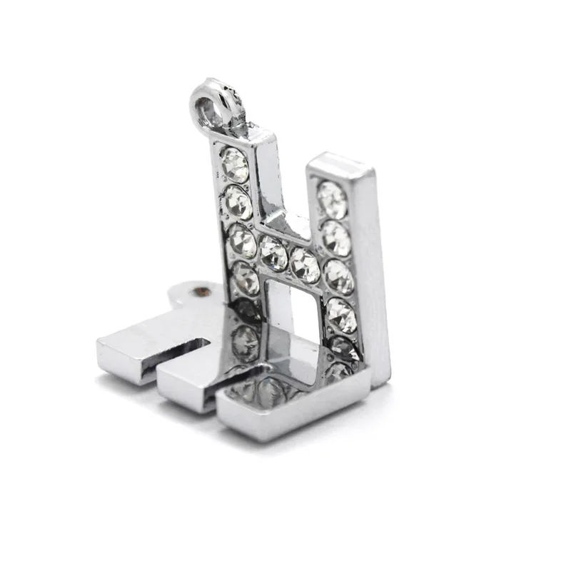 Стразы LSSL030 с полными надписями в форме буквы (10 шт./лот) для шармов браслетов и