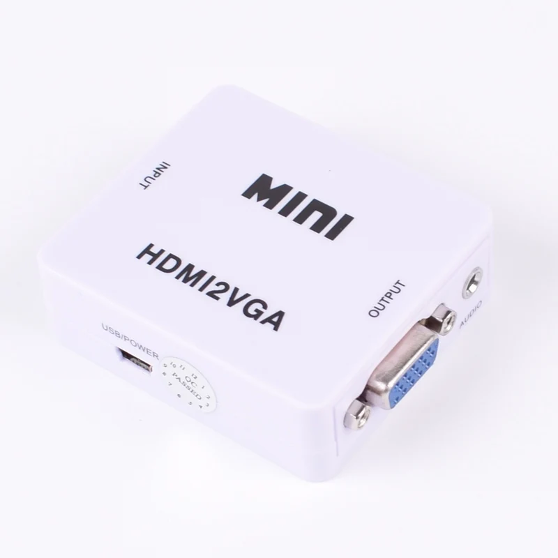 HD 1080 P HDMI конвертер VGA с аудио HDMI2VGA видео Box адаптер для Xbox360 PC DVD PS3| |
