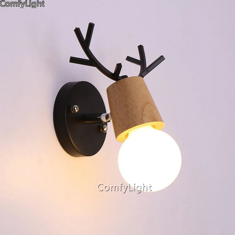 

Nordic desgin Wall Lamp Retro Country Loft Style LED lamps Industrial bedroom/bedside readingl wall light Bar Cafe Home Lighting