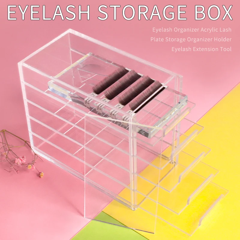 Efc коробка для хранения ресниц акриловый Органайзер держатель инструмент