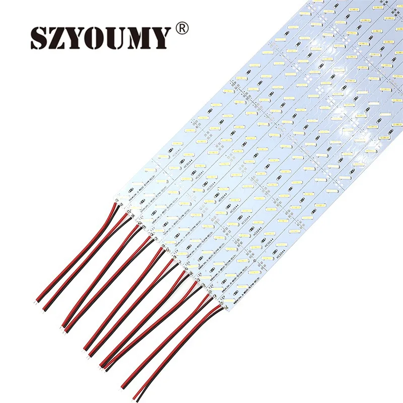 SZYOUMY супер яркий 100 см 72 светодиодный S SMD 8520 светильник 1 м 12 В алюминиевый жесткий