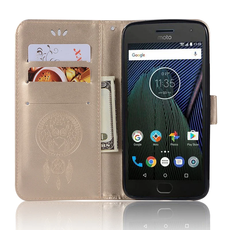Чехол для MOTO G5 / Plus кошелек флип искусственная кожа чехлы Motorola Moto чехол мобильного