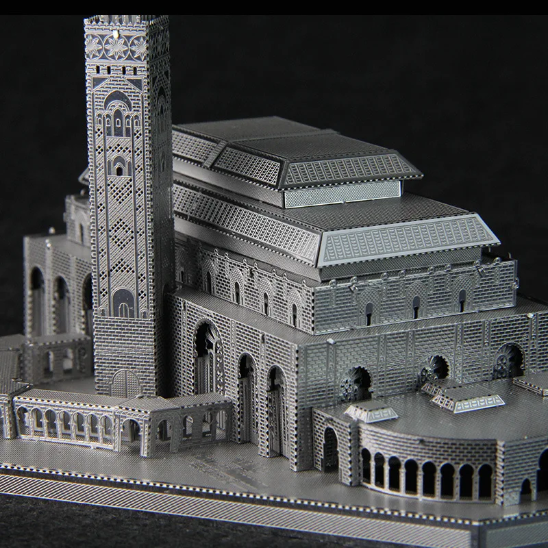 Картина Королевство 3D металлическая головоломка-мечеть, серебро