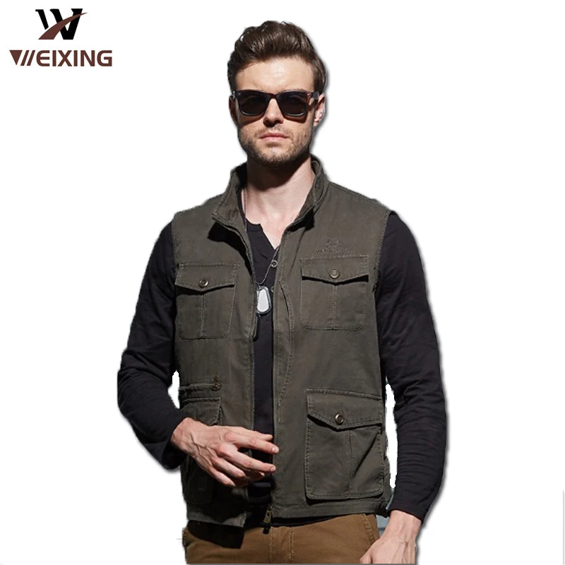 Бестселлеры 2016 Новый мужской Жилет Куртка Большой Размер Сплошной Цвет Крышкой