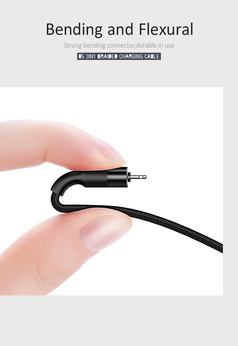 USAMS 3 в 1 USB кабель type C кабель для samsung s9 plus Micro usb кабель для зарядки для iPhone X 8 7 6s Plus 5 5S SE 5c C кабель