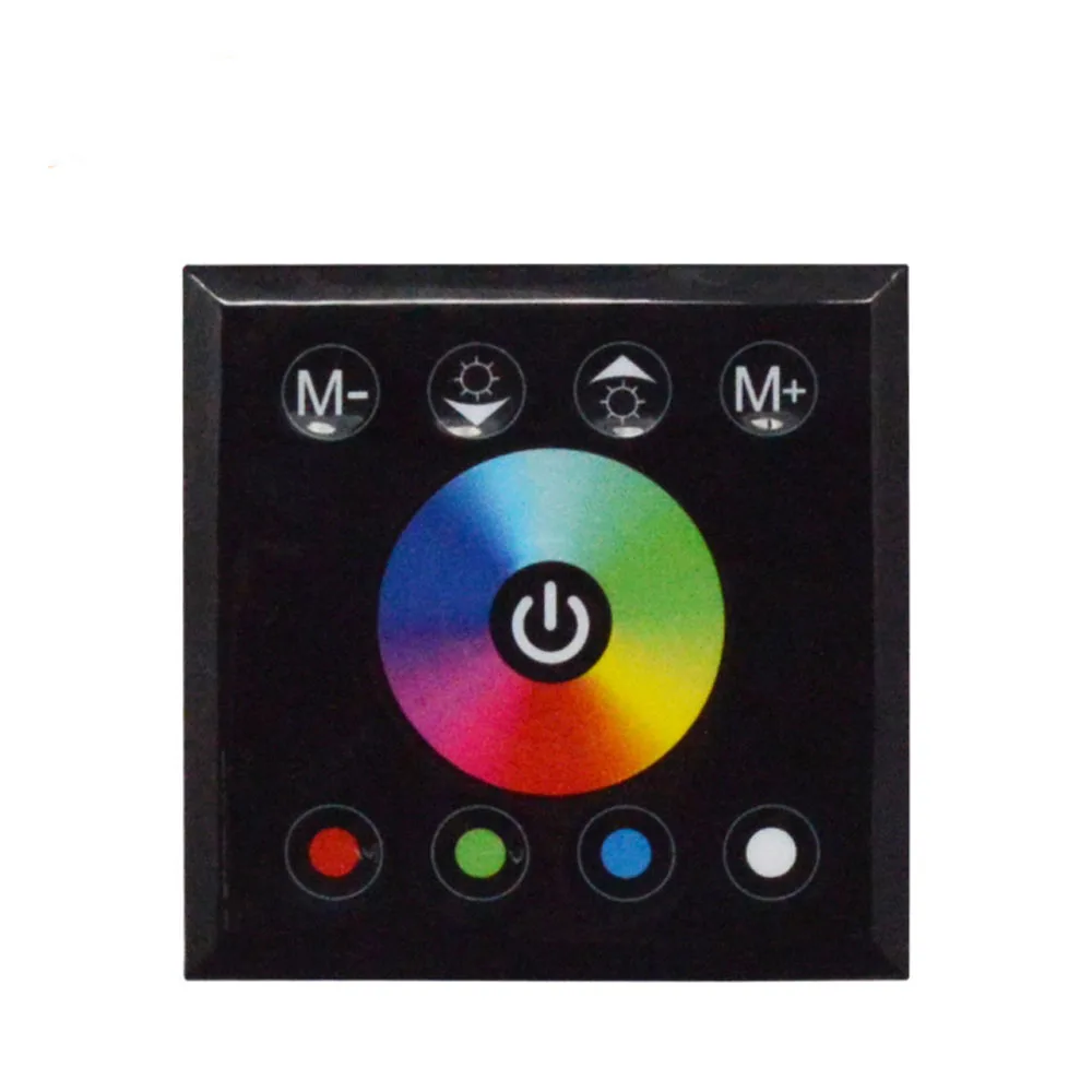 DC12V 4A * 4CH RGB RGBW панель из закаленного стекла цифровой сенсорный экран диммер