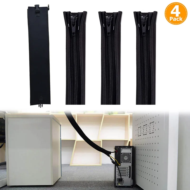 Хит продаж 4 шт. кабель для хранения на молнии кабели телевизора компьютера аудио