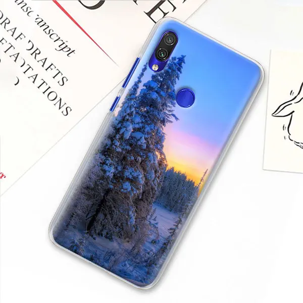 10 Зимний Снежный лес чехол для телефона для Xiao mi Red mi 7 5 6 Pro Note 7 Pro 5 5A 6 mi A1 A2 8 Lite 9 чехол Coque - Цвет: 10