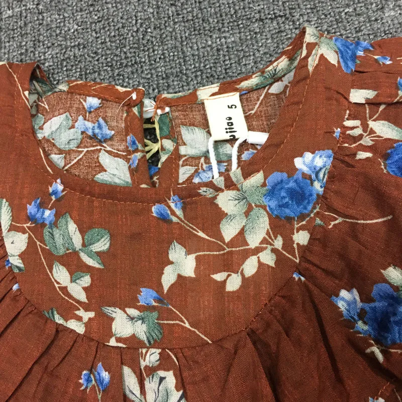 Платье для девочек платье хлопок Повседневная печать без рукавов с надписью |