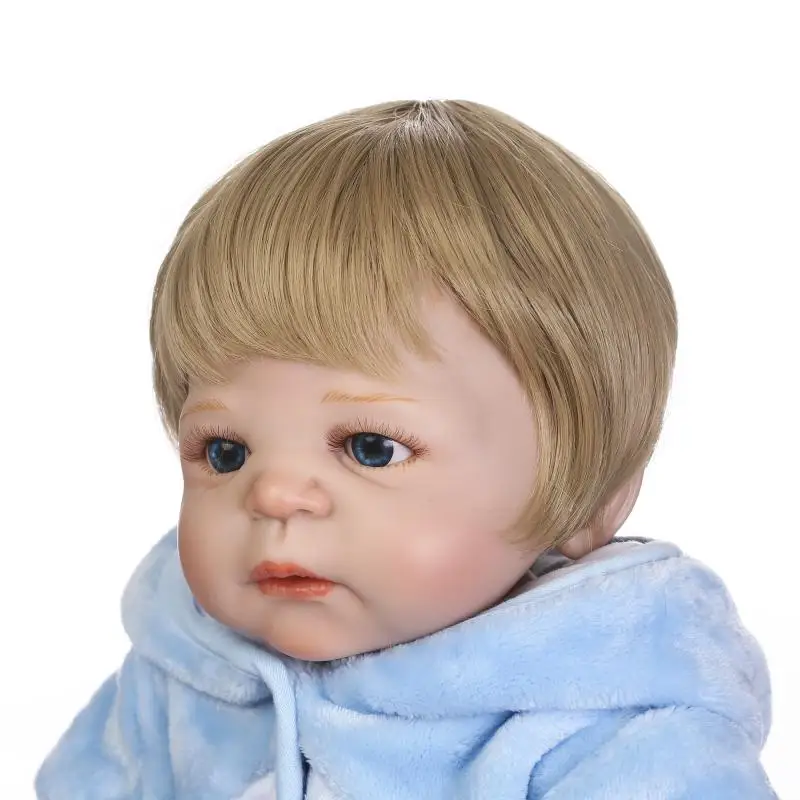 55 см полный силиконовый корпус Reborn Baby Водонепроницаемая игрушка Реалистичная новорожденный мальчик куклы реалистичный подарок на день рождения для девочек
