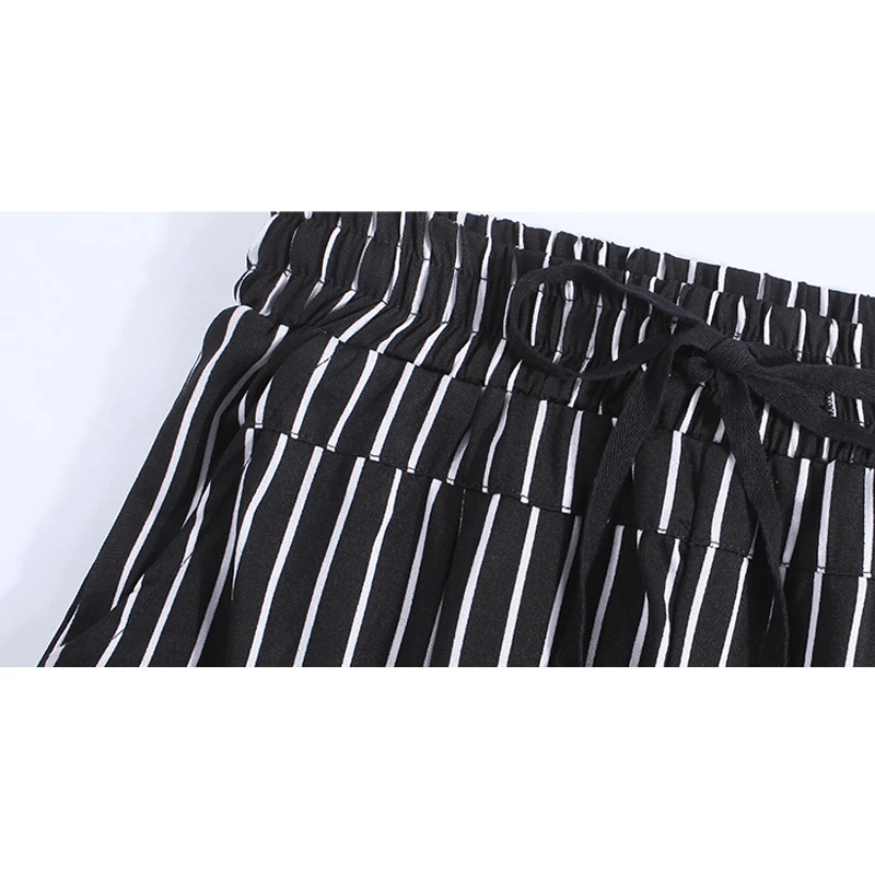 UNINICE Stripe Bottoms Women Harem Pants Casual Capri Women's Clothing Elastic Waist Summer OL Angle-Length Trouser Pant Brand | Женская