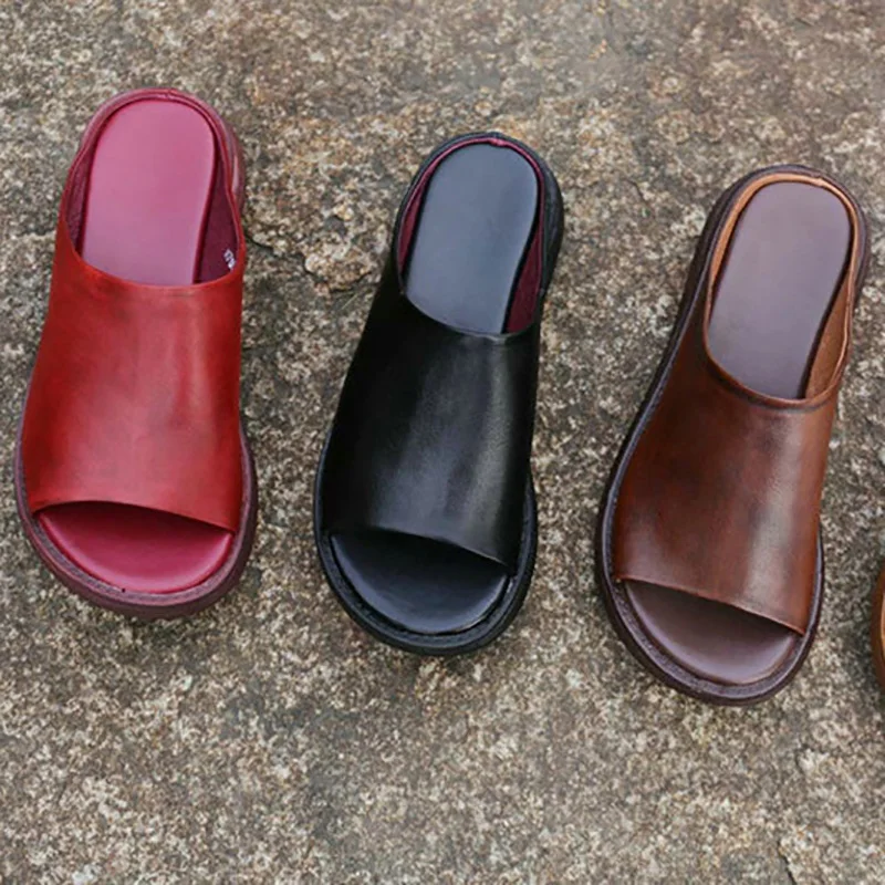 Летняя женская обувь повседневная с открытым носком на квадратном каблуке