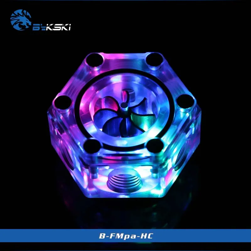 

Bykski B-FMpa-HC Flow meter,Hexagon PMMA,LED/no LED,for water cooler system