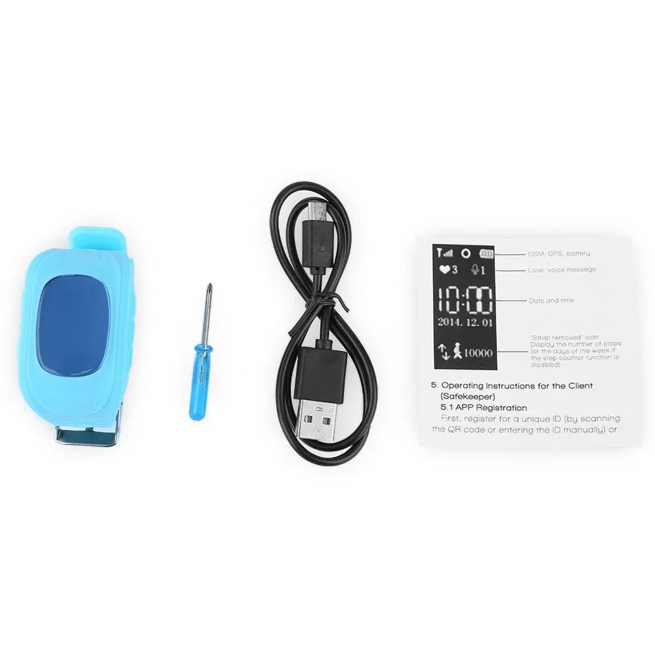 2016 смартфон gps часы детские наручные Q50 GSM трекер анти потерянный Smartwatch ребенку Guard