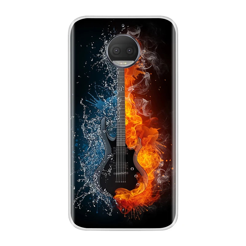 Для Moto G5S чехол силиконовый мягкий ТПУ милый кот Модный цветочный Рисунок задняя