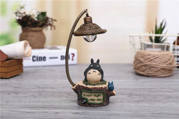 Японская студия Ghibli Kaonashi No Face Man Тоторо светодиодный ночной Светильник кукла Хаяо Миядзаки Унесенные призраками Смола Действие Детская игрушка-фигурка - Цвет: 1PCS