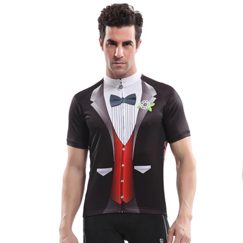 Men's Pro Summer Cycling Jersey Short Sleeve Bicycle Jerseys Maillot Ciclismo Road Bike Clothing Tops Gentleman red blue | Спорт и
