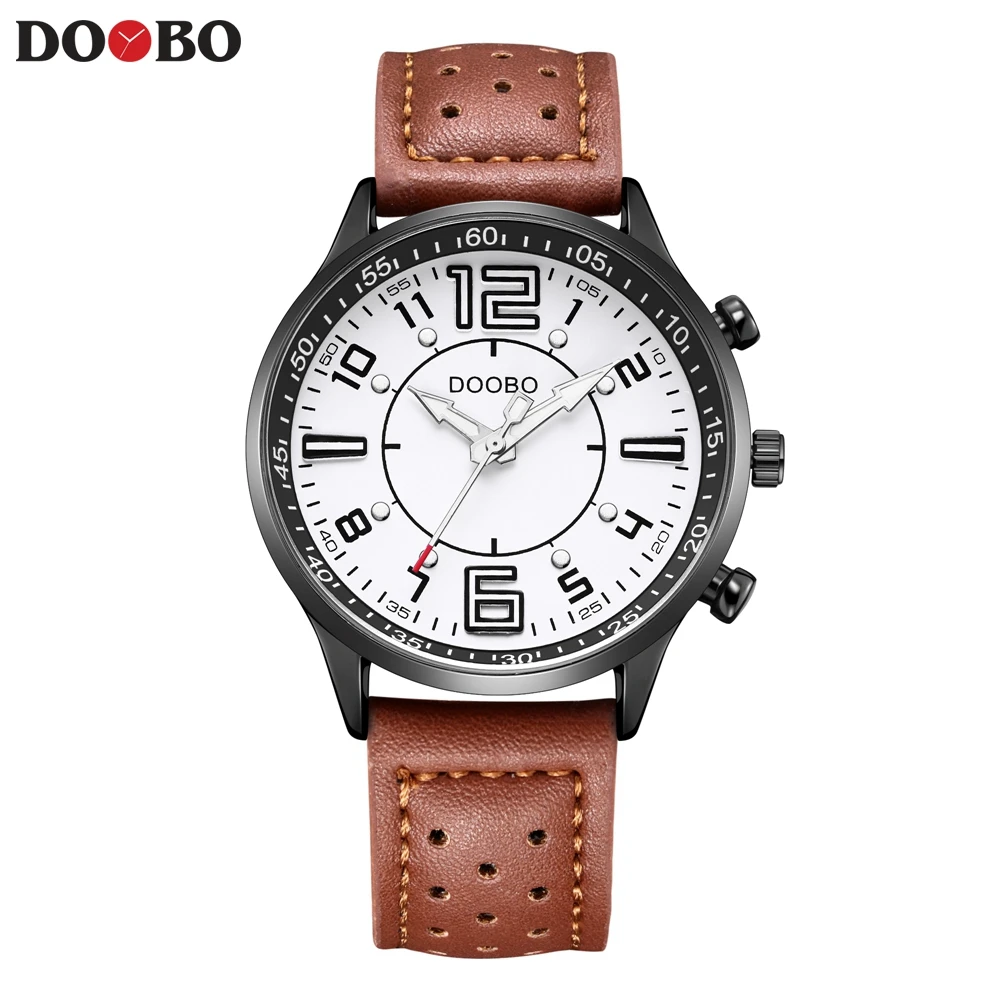 

DOOBO Luxury Brand Men Analog Leather Sports Watches Men's Army Military Watch Male Date Quartz Clock Relogio Masculino Top