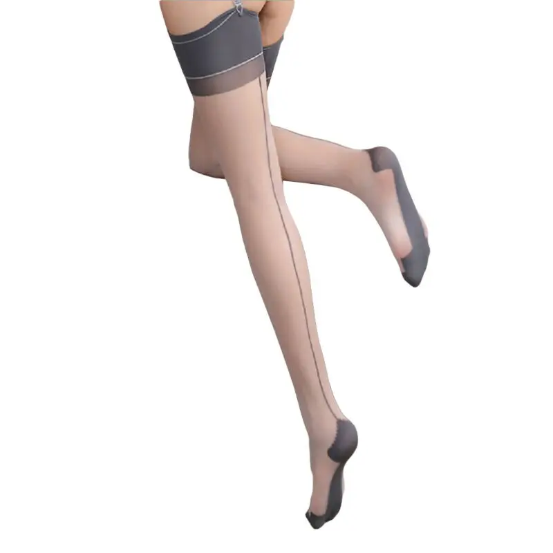 

Women Slim Lace Colors Sexy Top Stay Up Thigh High Stocking Pantyhose Fishnet UK