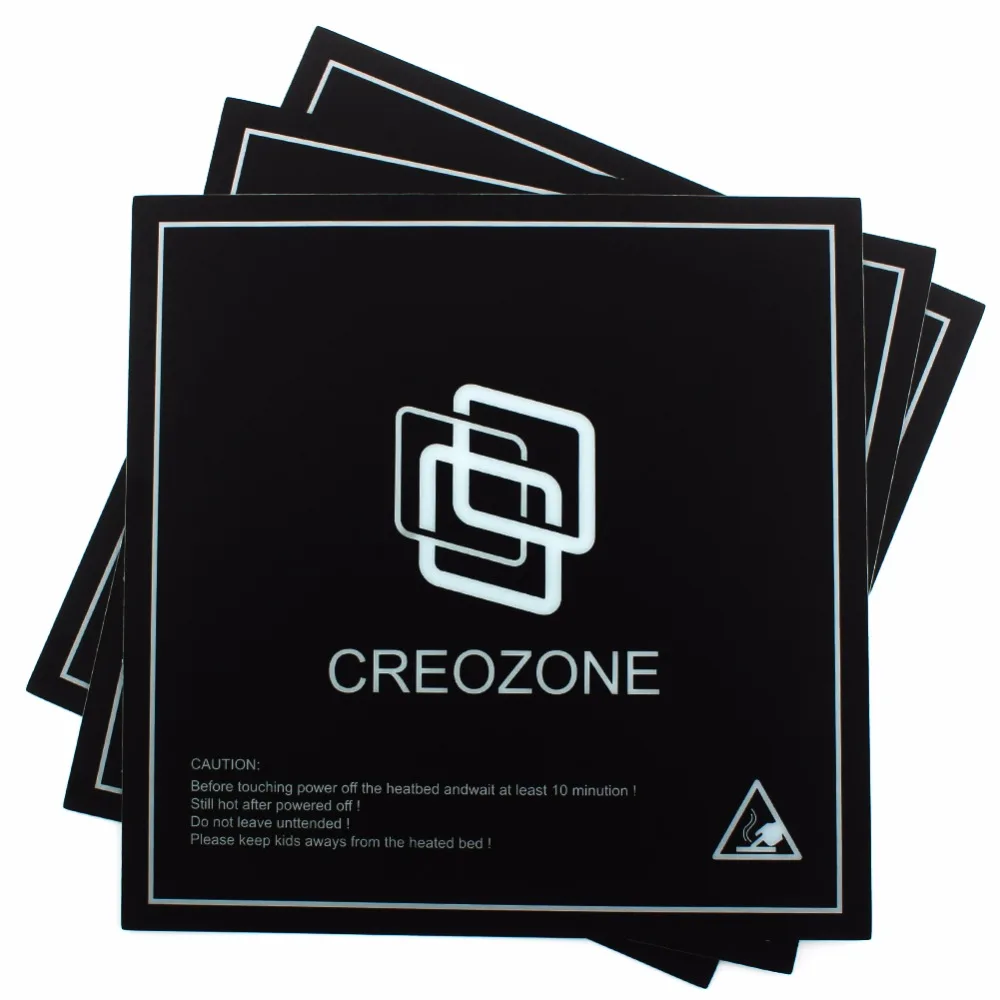 CREOZONE 3d принтер кровать постройки поверхности 3d принтер с подогревом кровать пластина простыня 8,4" x 8,42"(214 мм* 214 мм) площадь 3 шт./лот
