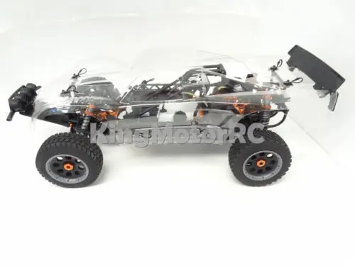 1/5 Scale King мотор RC T1000A роликовый грузовик прозрачный корпус совместим с HPI Baja 5T |