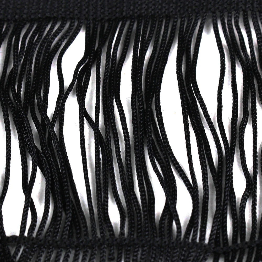 20 ярдов ремесло Плетеный 7 5 см черный полиэстер бахрома отделка с кисточками