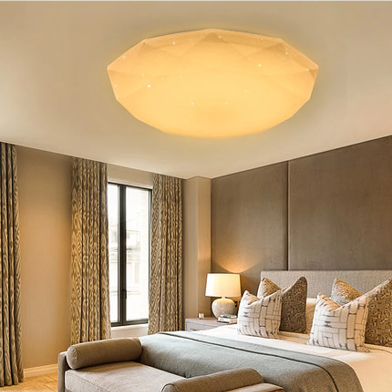 Nordic Ceiling Lamps Diamond Rhombus Acrylic Iron Modern Simple Led Lights Bedroom Kitchen Parlor Lamp Lustre Light | Освещение