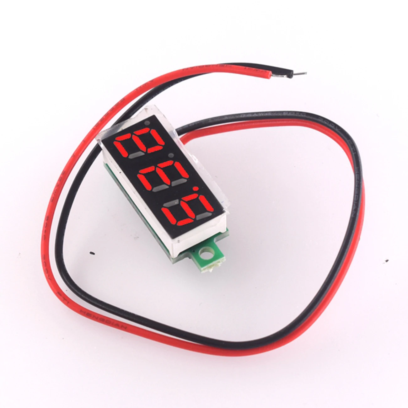 red 2pin 0,28 дюймов красный синий цифровой светодиодный мини дисплей модуль DC0-100V вольтметр тестер напряжения измерительный прибор с панелью мотоцикл автомобиль - Цвет: red