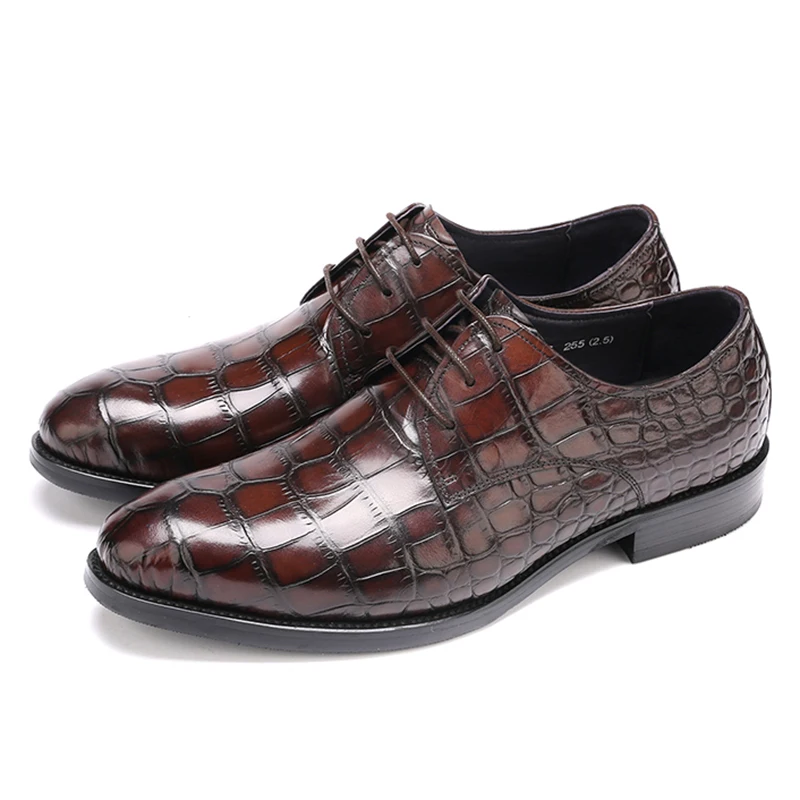 Мужские оксфорды итальянские элегантные модельные туфли с острым носком и