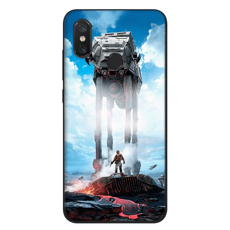 Силиконовые черные чехлы из ТПУ для Xiaomi Mi 6 8 A1 A2 F1 star wars Chewbacca | Мобильные телефоны и
