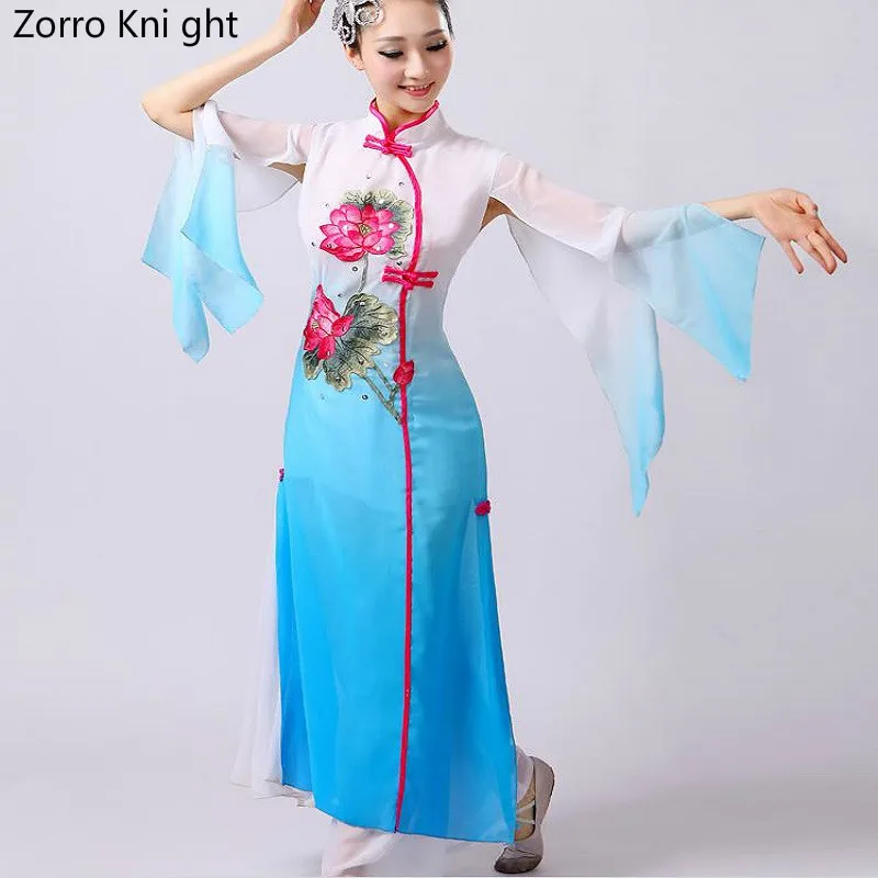 Классический танцевальный костюм новинка 2018 современный элегантный сливы веер