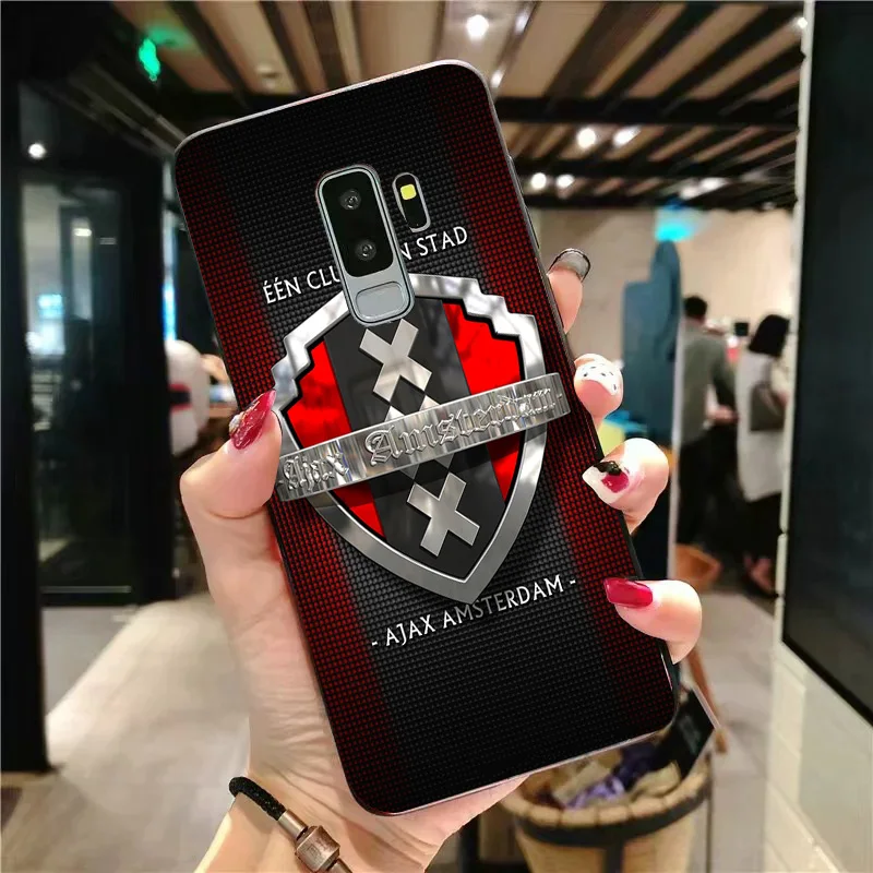 Yinuoda чехол для телефона Ajax команды samsung Galaxy Note4 5 9 A7 A8 A9 2018 черный мягкий Уретановый