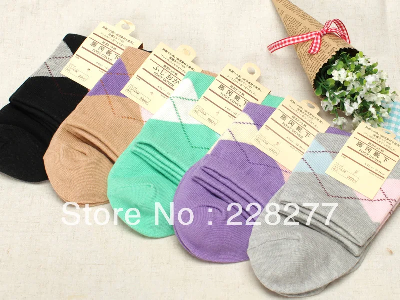 Free Shipping 40pcs=20 pairs Candy Colors Cotton Womens Fashion Socks