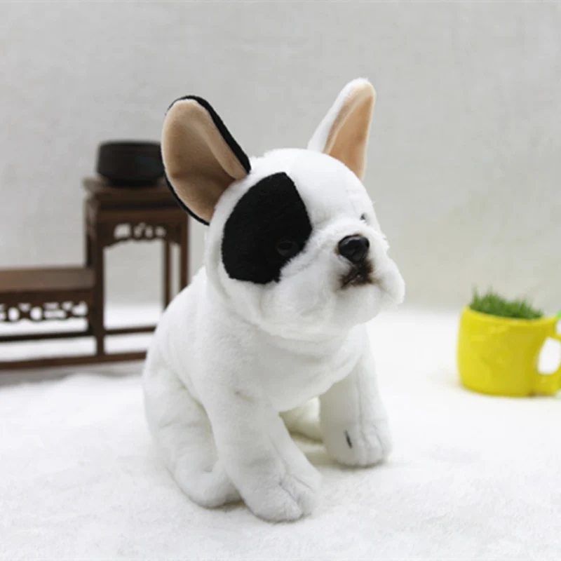 Super Cute Sitting Bulldog Plush Toys Lovely Simulation Dog Doll Baby Soft Stuffed Animals toy Kids Children Birthday Gifts | Игрушки и