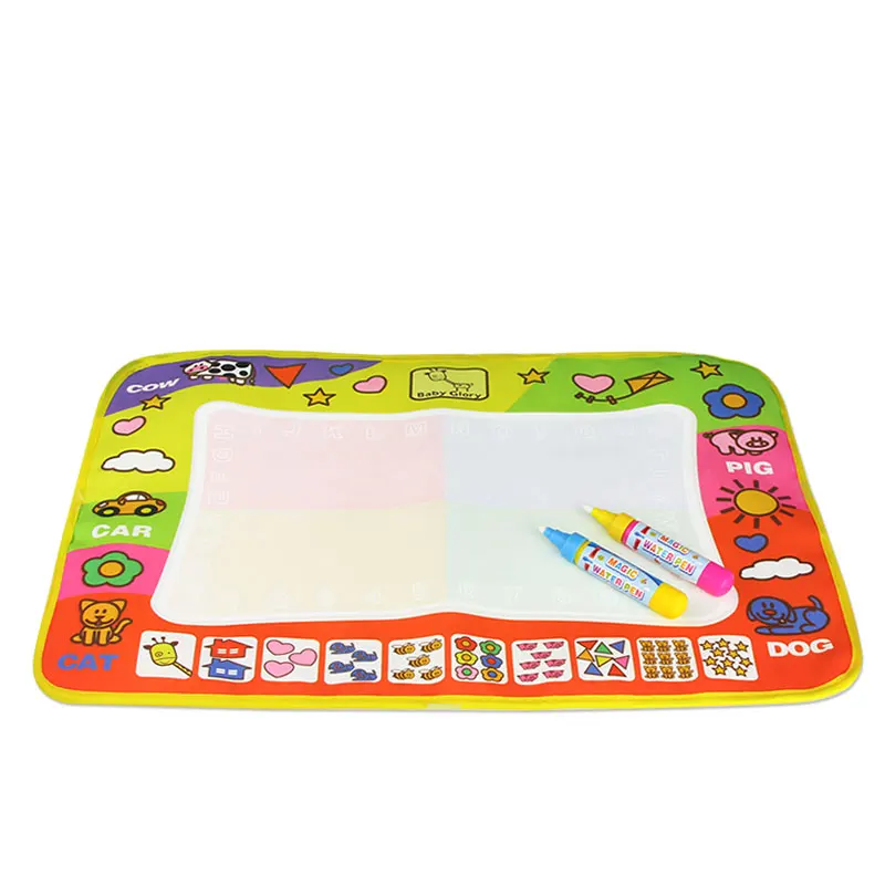 

Big Water Painting Mat Soft Drawing Carpet Doodle for 2 babies With 2 Magic Pen Kids Toys for Children 80x60cm